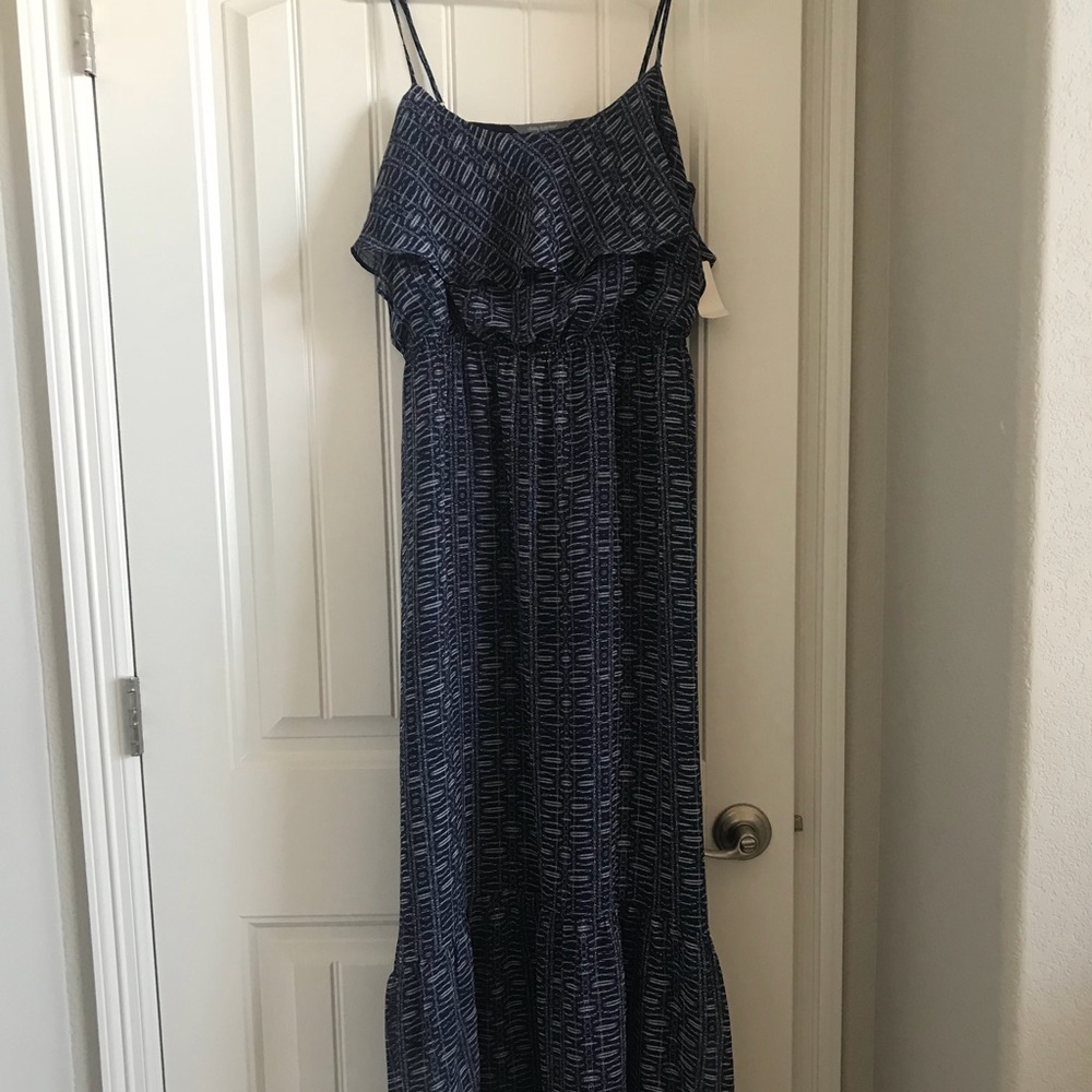 Long blue sundress